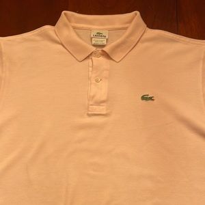 Pink Lacoste Polo Shirt